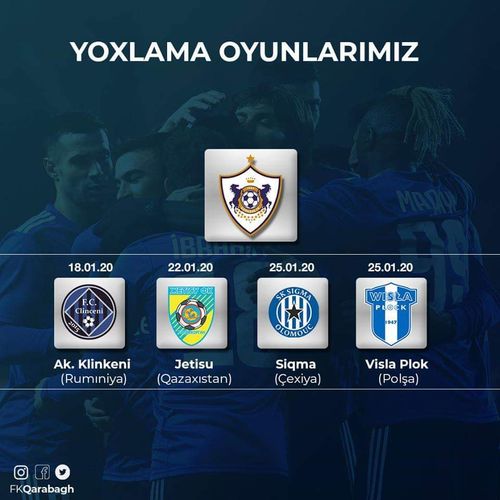 “Qarabağ” Türkiyədə 4 oyun keçirəcək
