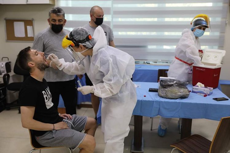"Qarabağ" koronavirus testindən keçdi - FOTOSESSİYA
