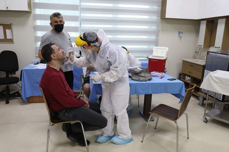 "Qarabağ" koronavirus testindən keçdi - FOTOSESSİYA