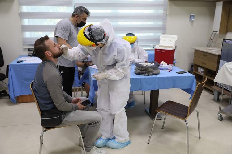 "Qarabağ" koronavirus testindən keçdi - FOTOSESSİYA