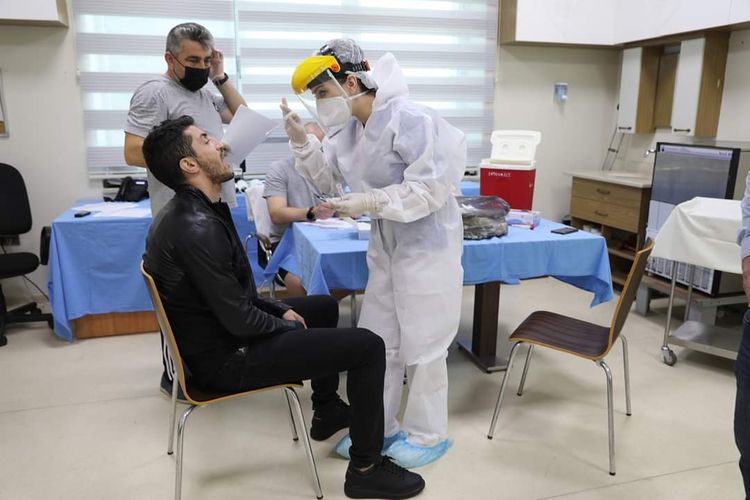 "Qarabağ" koronavirus testindən keçdi - FOTOSESSİYA