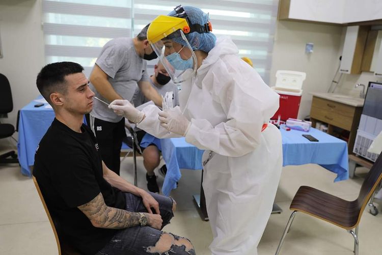 "Qarabağ" koronavirus testindən keçdi - FOTOSESSİYA