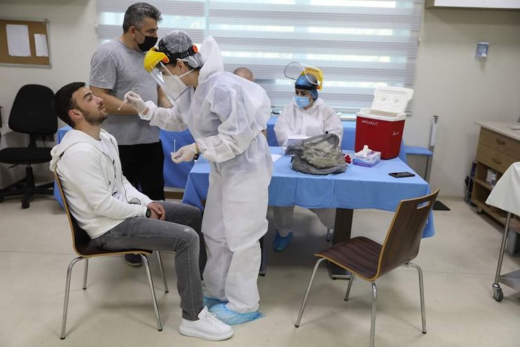 "Qarabağ" koronavirus testindən keçdi - FOTOSESSİYA