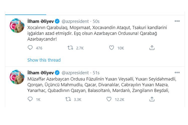 İşğaldan azad edildi - daha 16 kənd