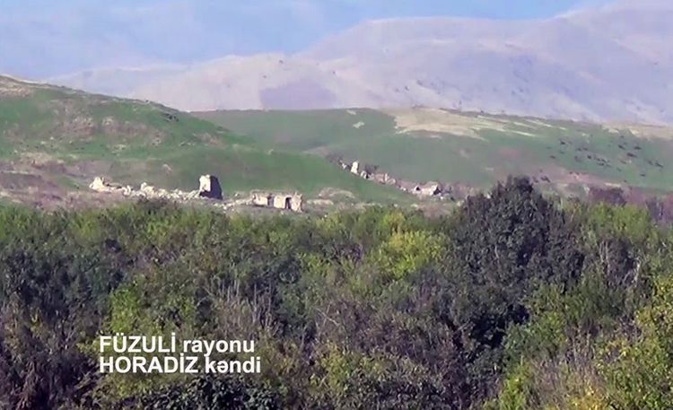 Füzulinin işğaldan azad olunan Horadiz kəndinin yeni görüntüsü - VİDEO