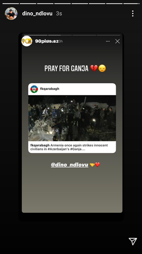 Əcnəbi futbolçulardan Gəncəyə dəstək - FOTO