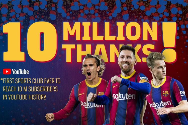 10 milyona çatan ilk klub – “Barselona”