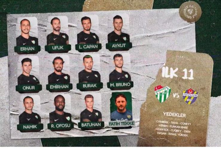 Namik start heyətində - “Bursaspor”un