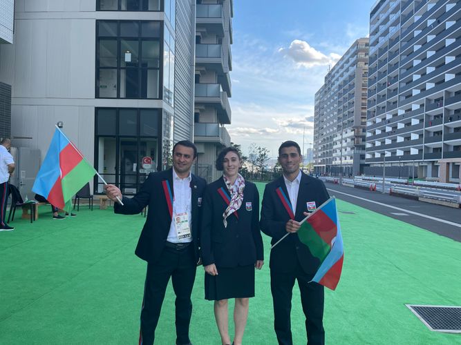 Tokio-2020: Azərbaycan yığması açılış mərasiminə yollandı - FOTOSESSİYA