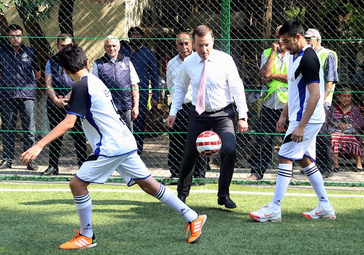 Yeni meydança açıldı, Bəhram Bağırzadə hakim oldu - FOTOSSESİYA