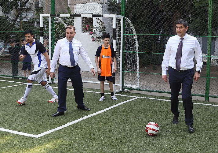 Yeni meydança açıldı, Bəhram Bağırzadə hakim oldu - FOTOSSESİYA