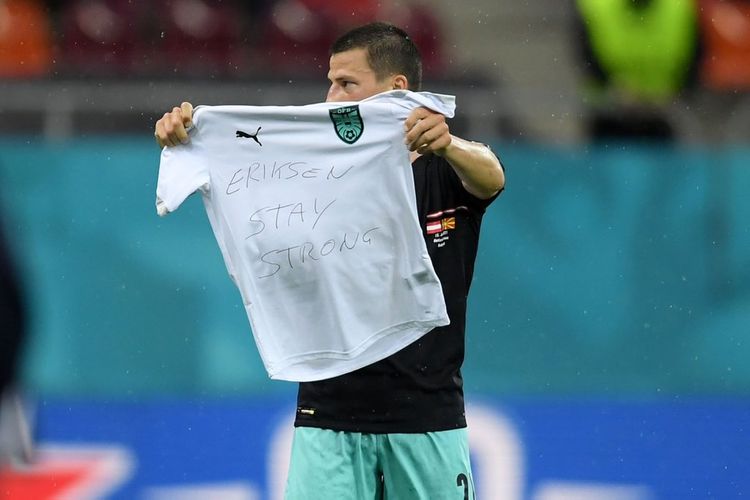 Qol vurdu, futbolka göstərdi – Eriksenə görə