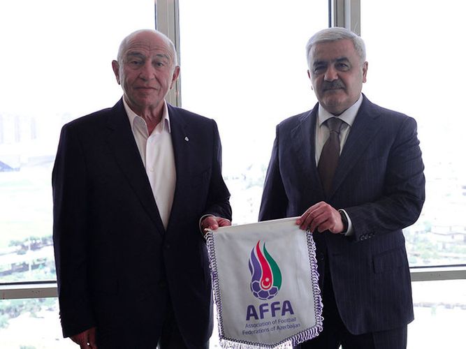 TFF prezidenti ilə görüşdü – Rövnəq Abdullayev