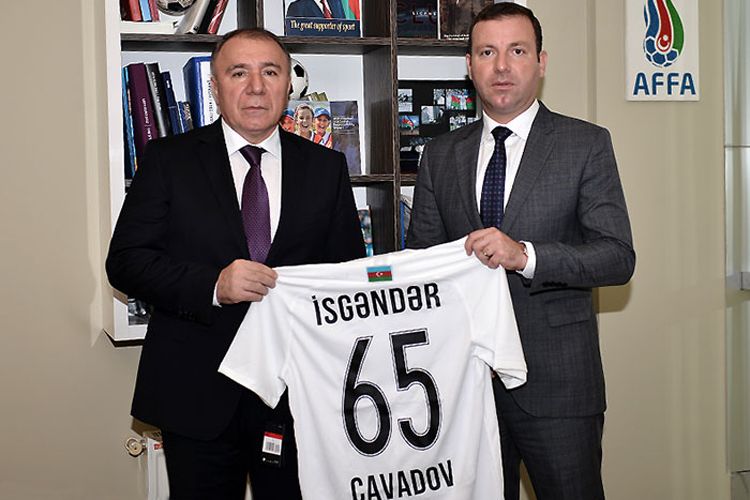 İsgəndər Cavadovla görüş - AFFA-da