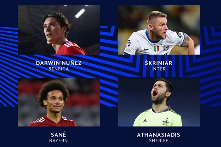 Çempionlar Liqasında həftənin oyunçusu adına namizədlər açıqlandı