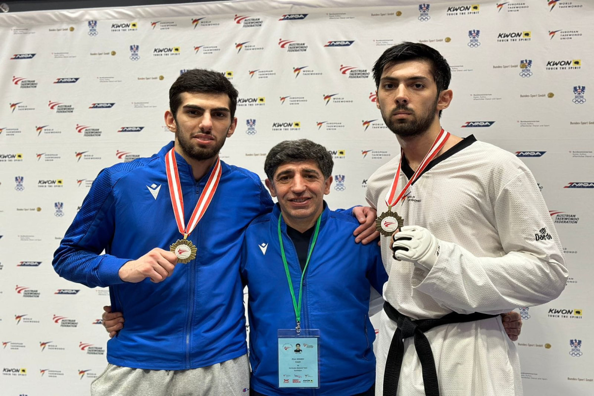 Taekvondoçularımız Avstriyada 1 qızıl və 1 bürünc medal qazandı - FOTO 