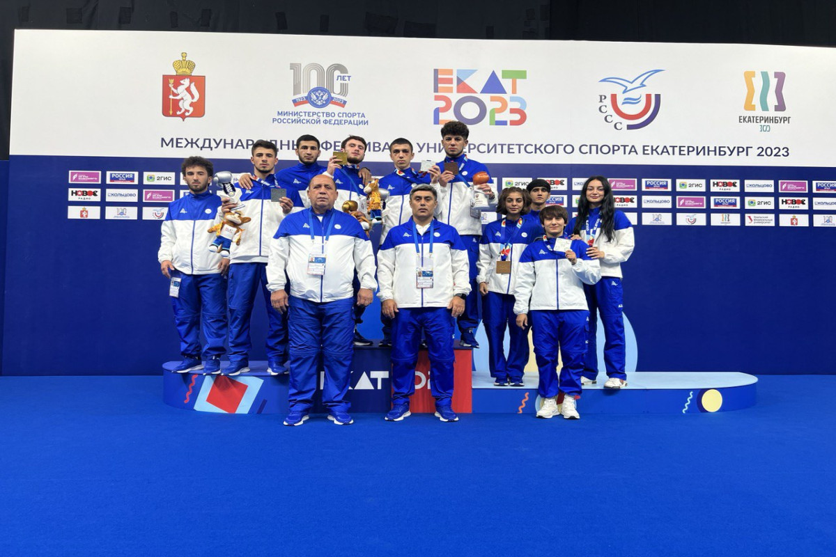 Boksçularımızdan Yekaterinburqda 7 medal 