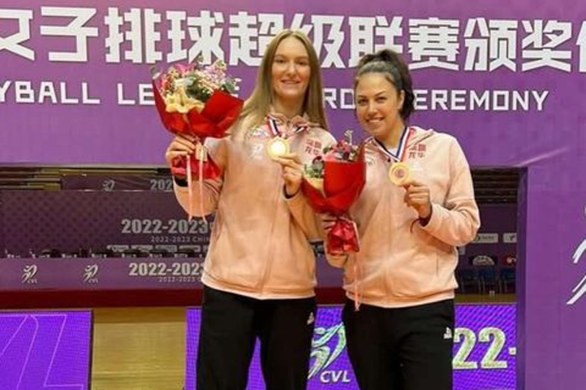 Voleybolçularımız Çin çempionatında medal qazandı 