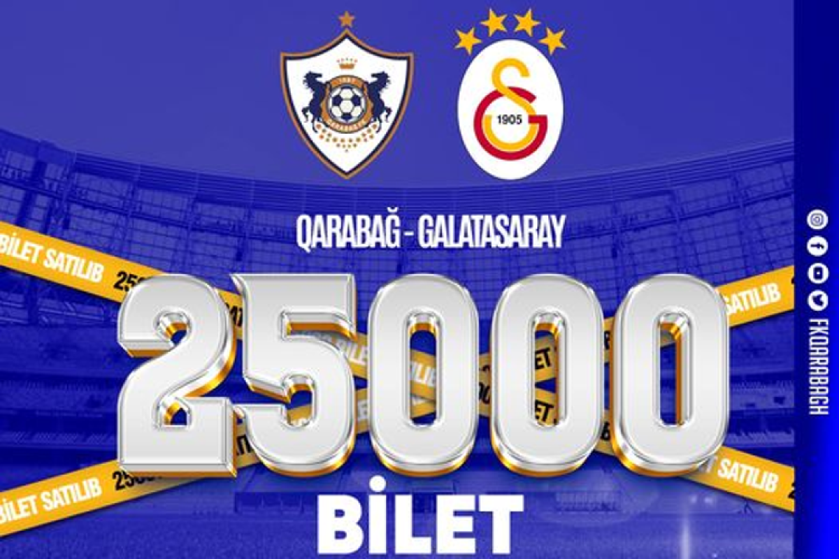 “Qarabağ” – “Qalatasaray”: 2 saata 25 min bilet satıldı 