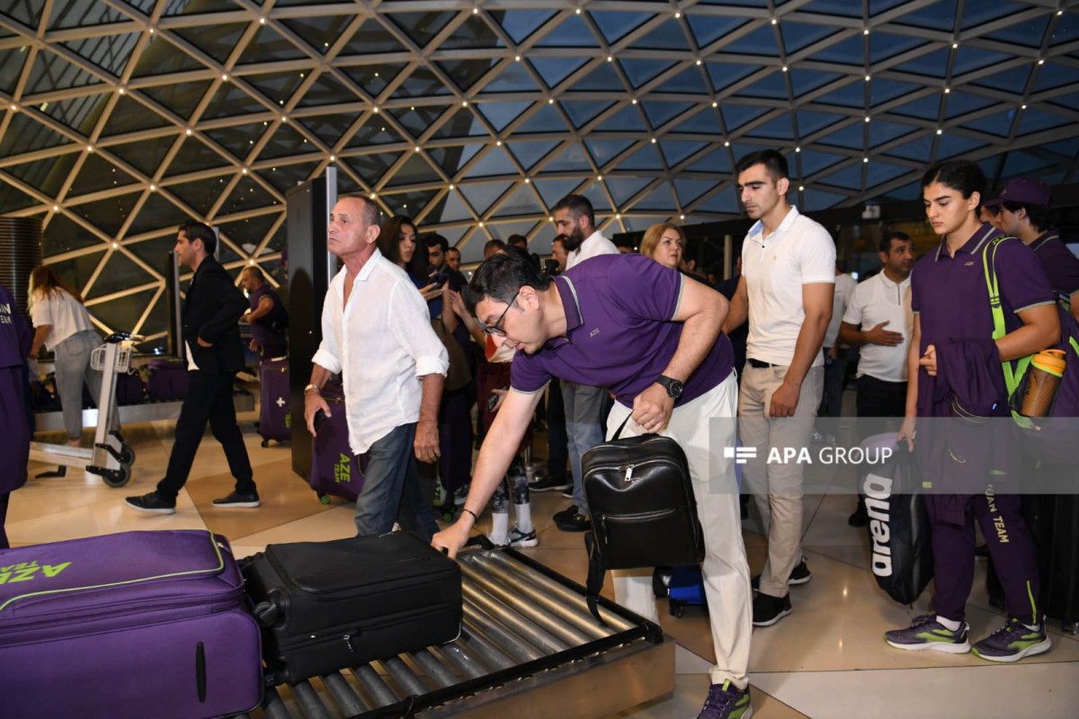 Bir qrup idmançımız Paris Yay Olimpiya Oyunlarına yola salınıb - FOTO 