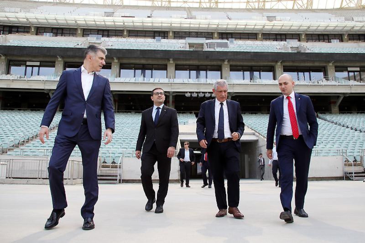 Fernandu Santuş Bakıda idman obyektləri ilə tanış olub - FOTO 