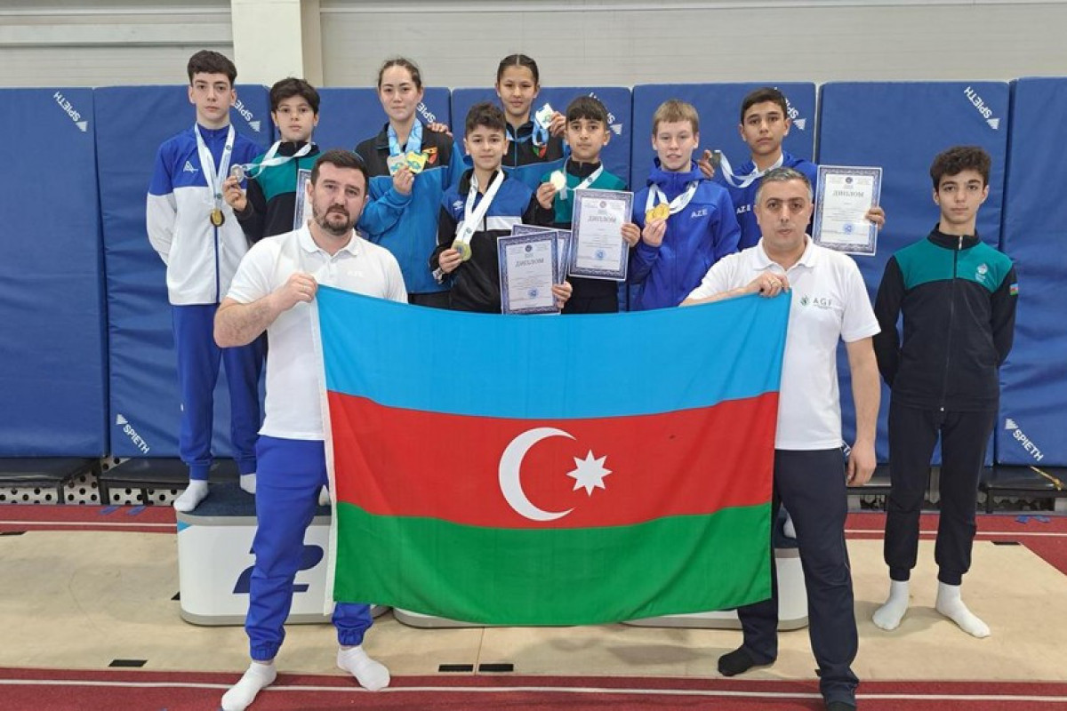 Gimnastlarımız Qazaxıstanda 6 medal qazanıblar