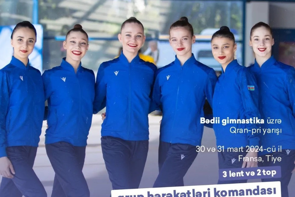 Bədii gimnastika üzrə qrup hərəkətləri komandamız FİNALDA 