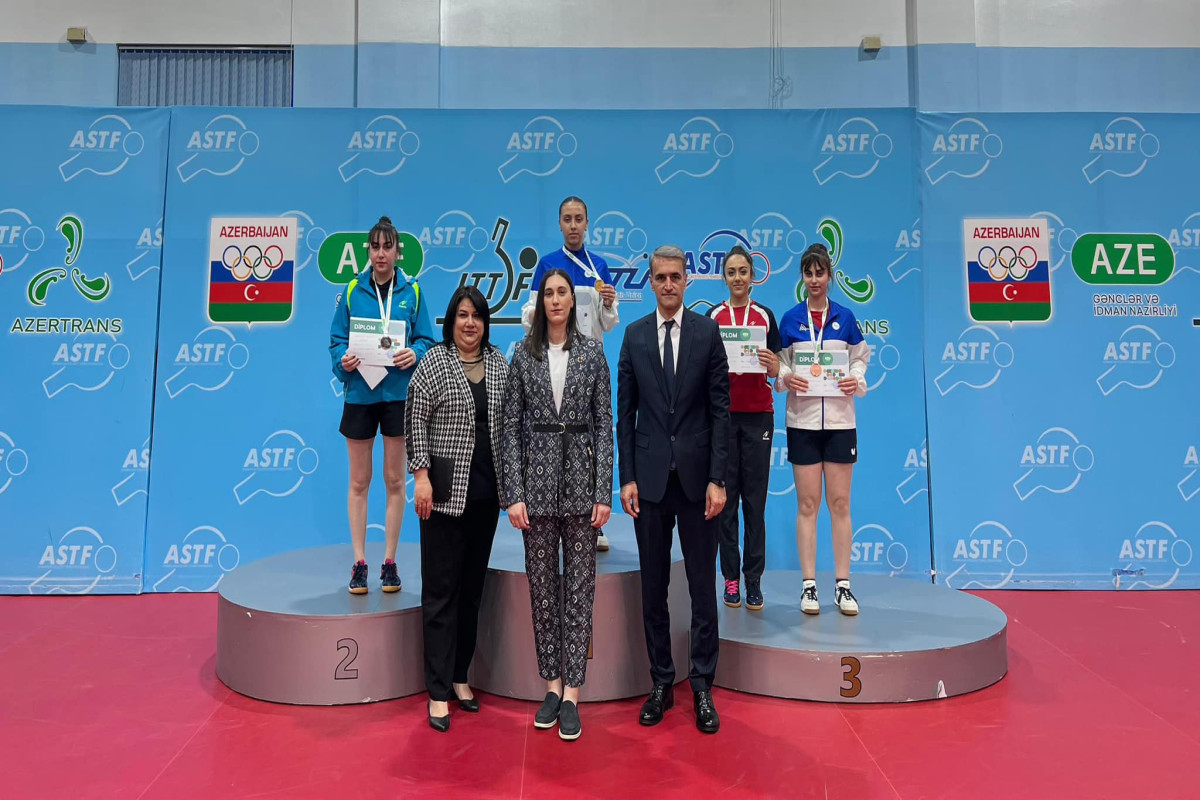 Stolüstü tennis üzrə Azərbaycan birinciliyinin mükafatçıları bəlli oldu