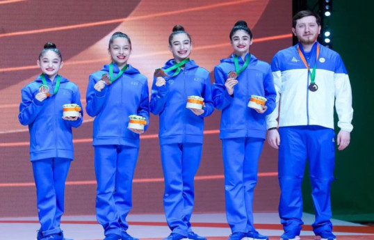 Bədii gimnastlarımız Avropa çempionatına medalla başlayıblar