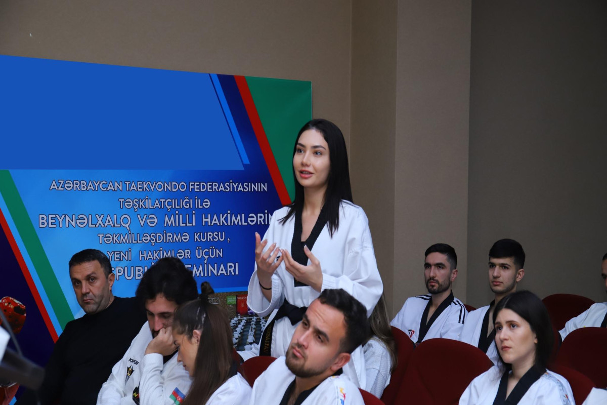 Azərbaycan Taekvondo Federasiyası hakimlər üçün seminar keçirib