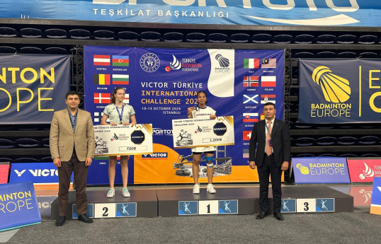 Badmintonçumuz Türkiyədə qızıl medal qazanıb