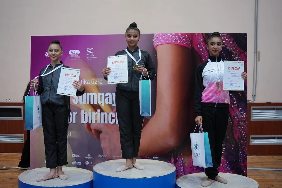 Gimnastika üzrə Sumqayıt şəhərinin açıq birinciliyi yekunlaşıb - FOTO 