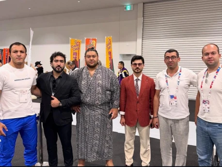 Yaponiya “Sumo Expo 2025”də Bakıda keçiriləcək dünya çempionatının təqdimatı baş tutub - FOTO 