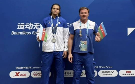 İdmançımız Dünya Oyunlarında gümüş medal qazanıb - FOTO 