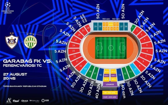 “Qarabağ” - “Ferentsvaroş” matçının biletləri satışa çıxarılacaq