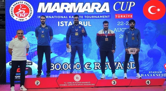 Karateçilərimiz “Marmara Cup”da birinci yeri tutublar - FOTO 