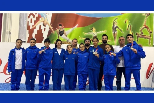 Gimnastlarımızdan Belarusda 7 medal