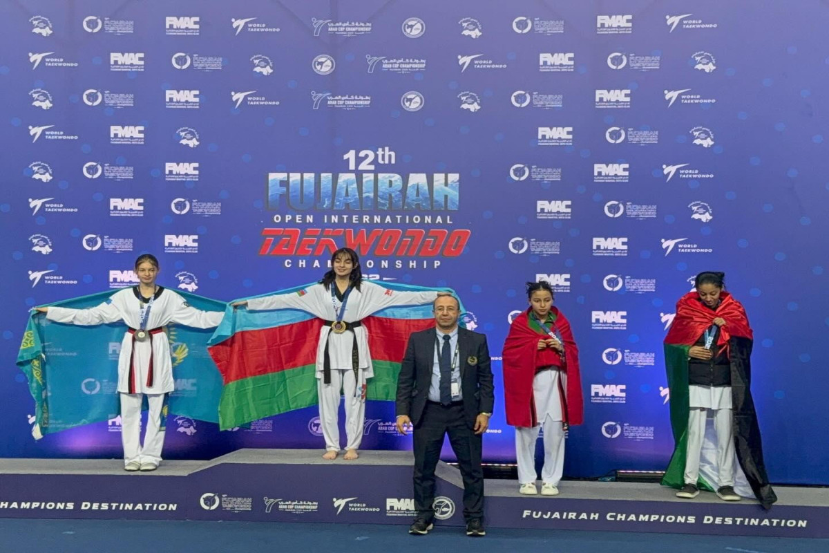 Taekvondoçularımız “Fujairah Open” beynəlxalq turnirində 6 medal qazanıblar