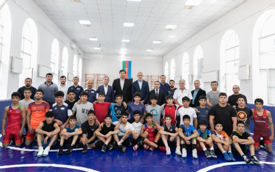 Güləş Federasiyasının yeni təlim-məşq mərkəzi açılıb