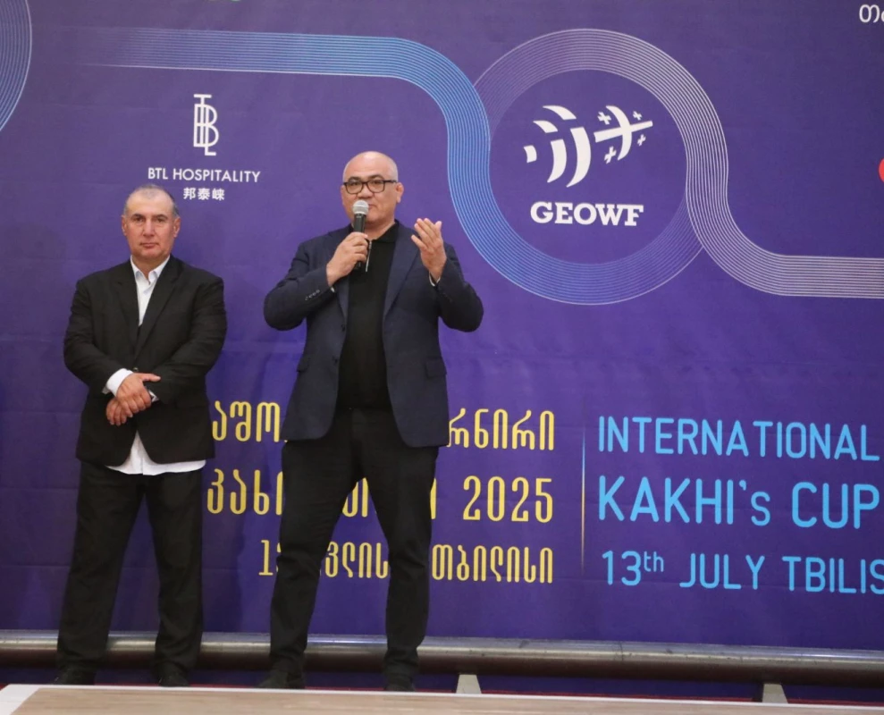 Firdovsi Umudov Gürcüstanda ağırlıqqaldırma federasiyalarının prezidentləri ilə görüşüb - FOTO 
