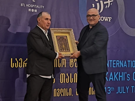 Firdovsi Umudov Gürcüstanda ağırlıqqaldırma federasiyalarının prezidentləri ilə görüşüb - FOTO 