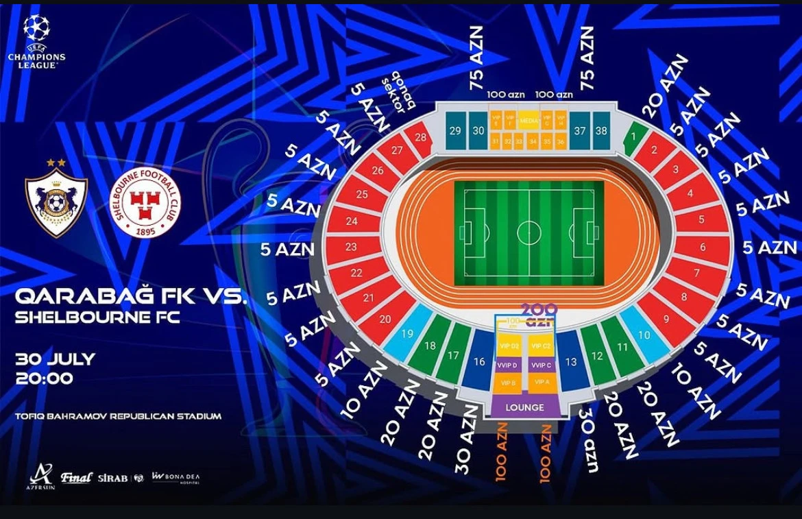 “Qarabağ” - “Şelburn” oyununun biletləri satışa çıxarılacaq