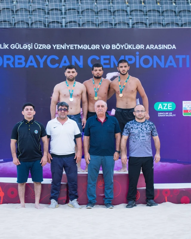 Çimərlik güləşi üzrə Azərbaycan çempionatına yekun vurulub - FOTO 