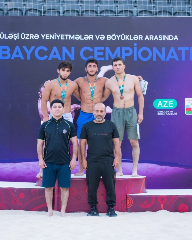 Çimərlik güləşi üzrə Azərbaycan çempionatına yekun vurulub - FOTO 