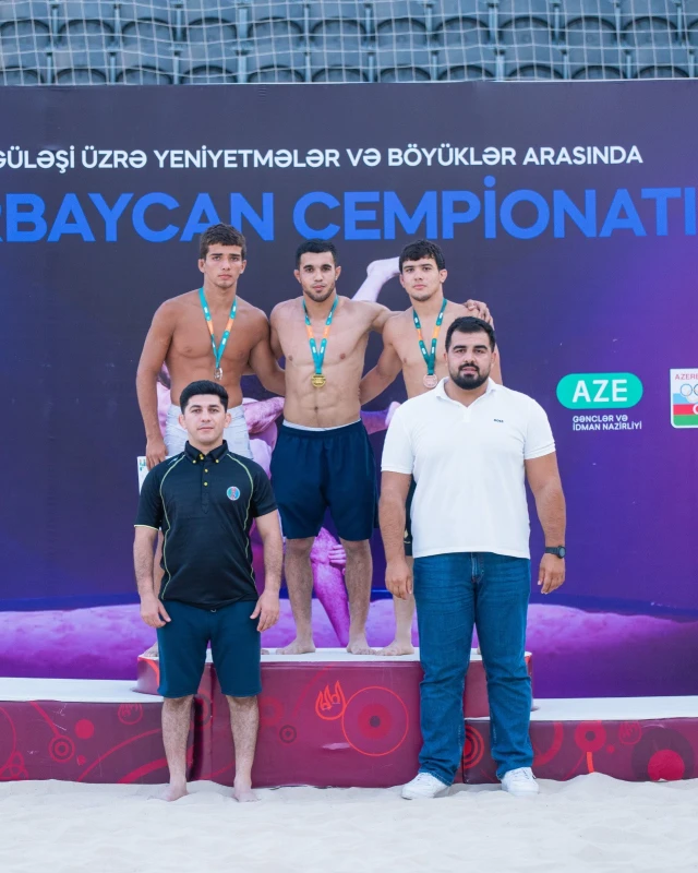 Çimərlik güləşi üzrə Azərbaycan çempionatına yekun vurulub - FOTO 