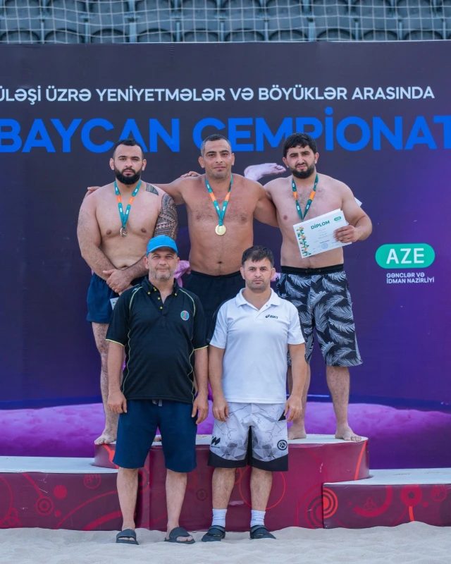 Çimərlik güləşi üzrə Azərbaycan çempionatına yekun vurulub - FOTO 