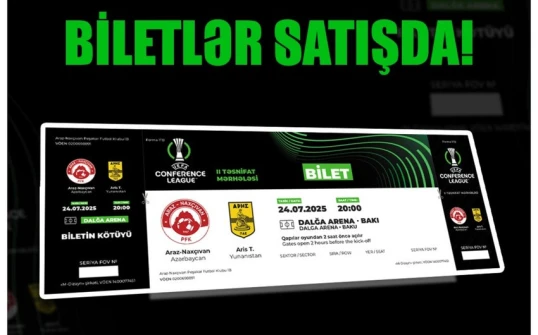 "Araz-Naxçıvan" - "Aris" matçının biletləri satışa çıxarılıb