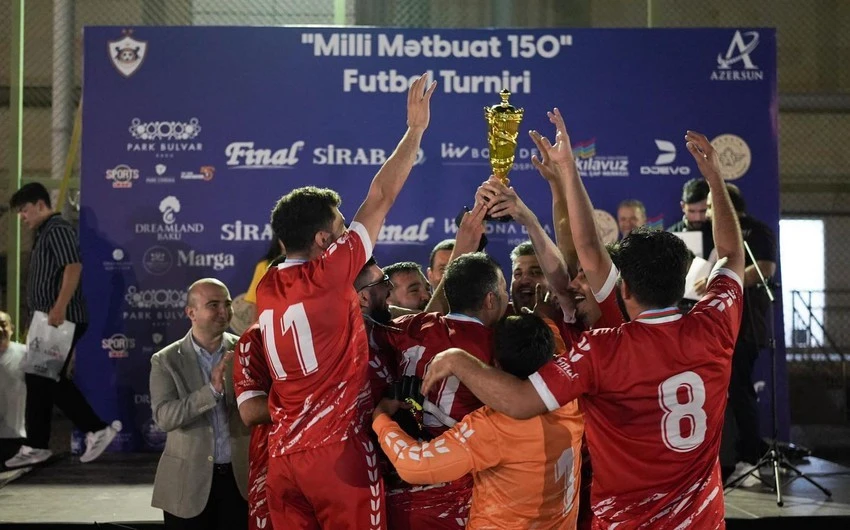 “Qarabağ”ın təşkilatçılığı ilə Milli Mətbuatın 150 illiyinə həsr olunan futbol turniri keçirilib - FOTO 