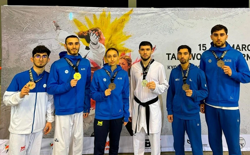 Taekvondoçularımız Belçikada 6 medal qazanıblar