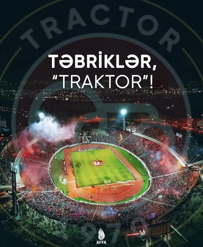 AFFA “Traktor”u təbrik etdi - 3 gün sonra 